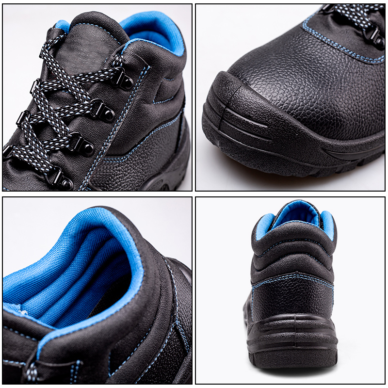 Blue wear-resistant anti-skid labor protection shoes