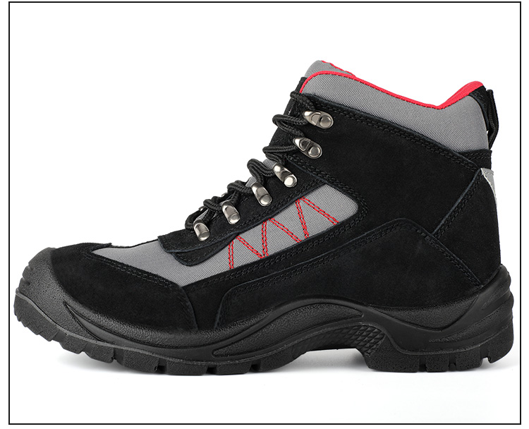 High top red labor protection shoes